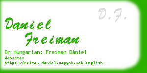 daniel freiman business card